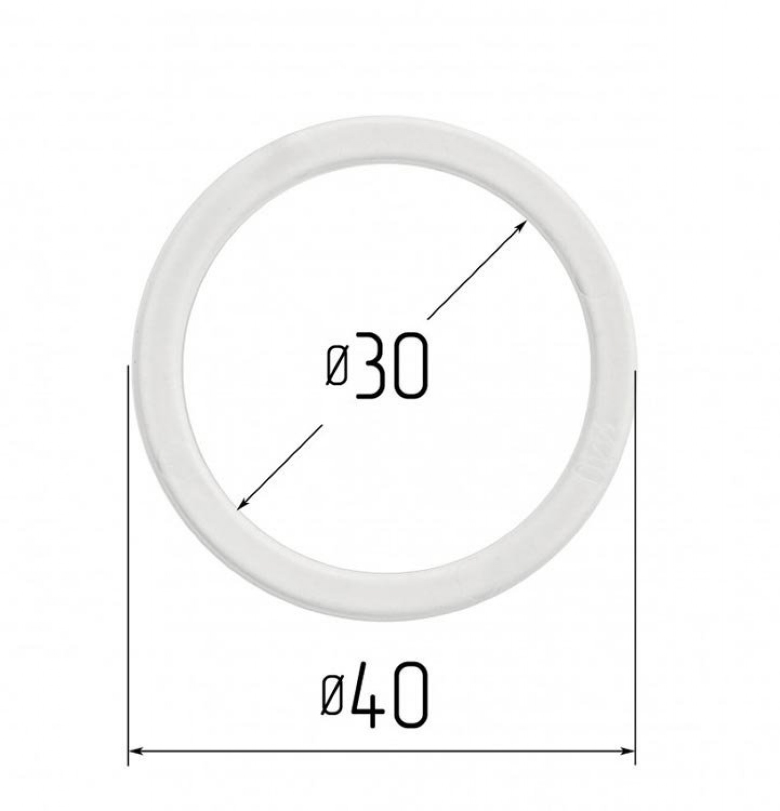 Кольцо монтажное термостойкое OPTIMPLAST d30 мм