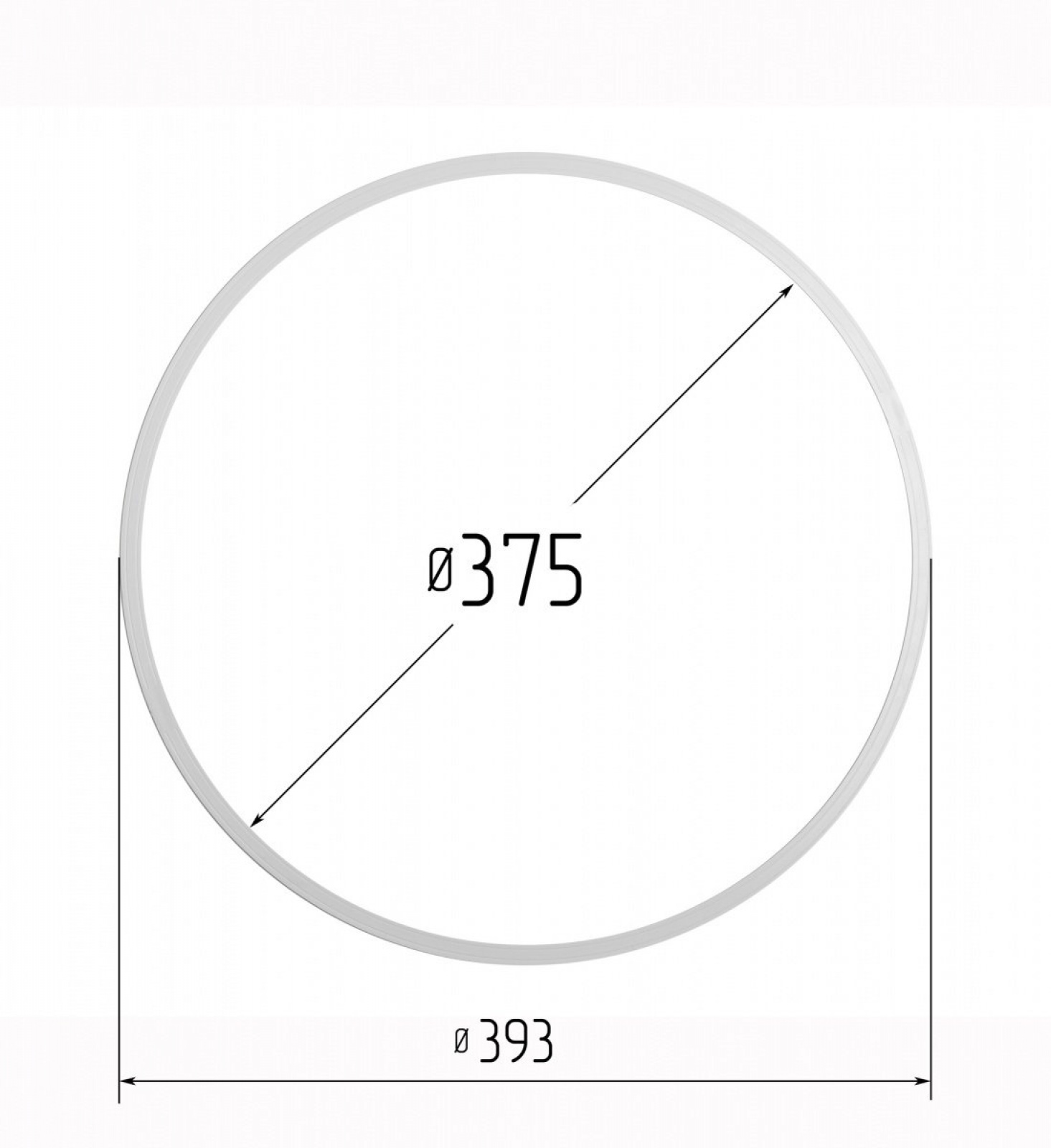 Кольцо монтажное термостойкое OPTIMPLAST d375 мм