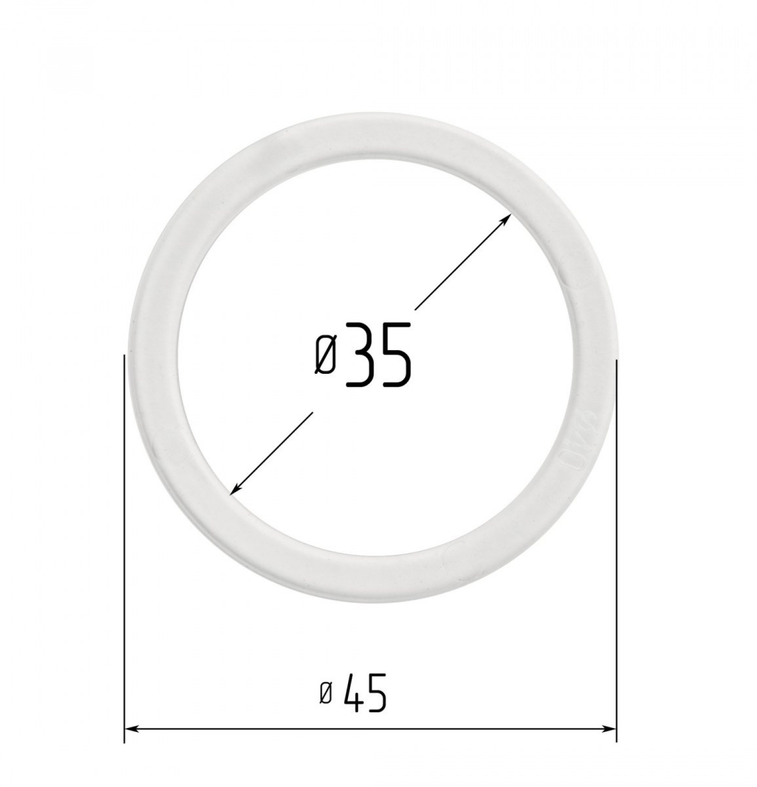 Кольцо монтажное термостойкое OPTIMPLAST d35 мм