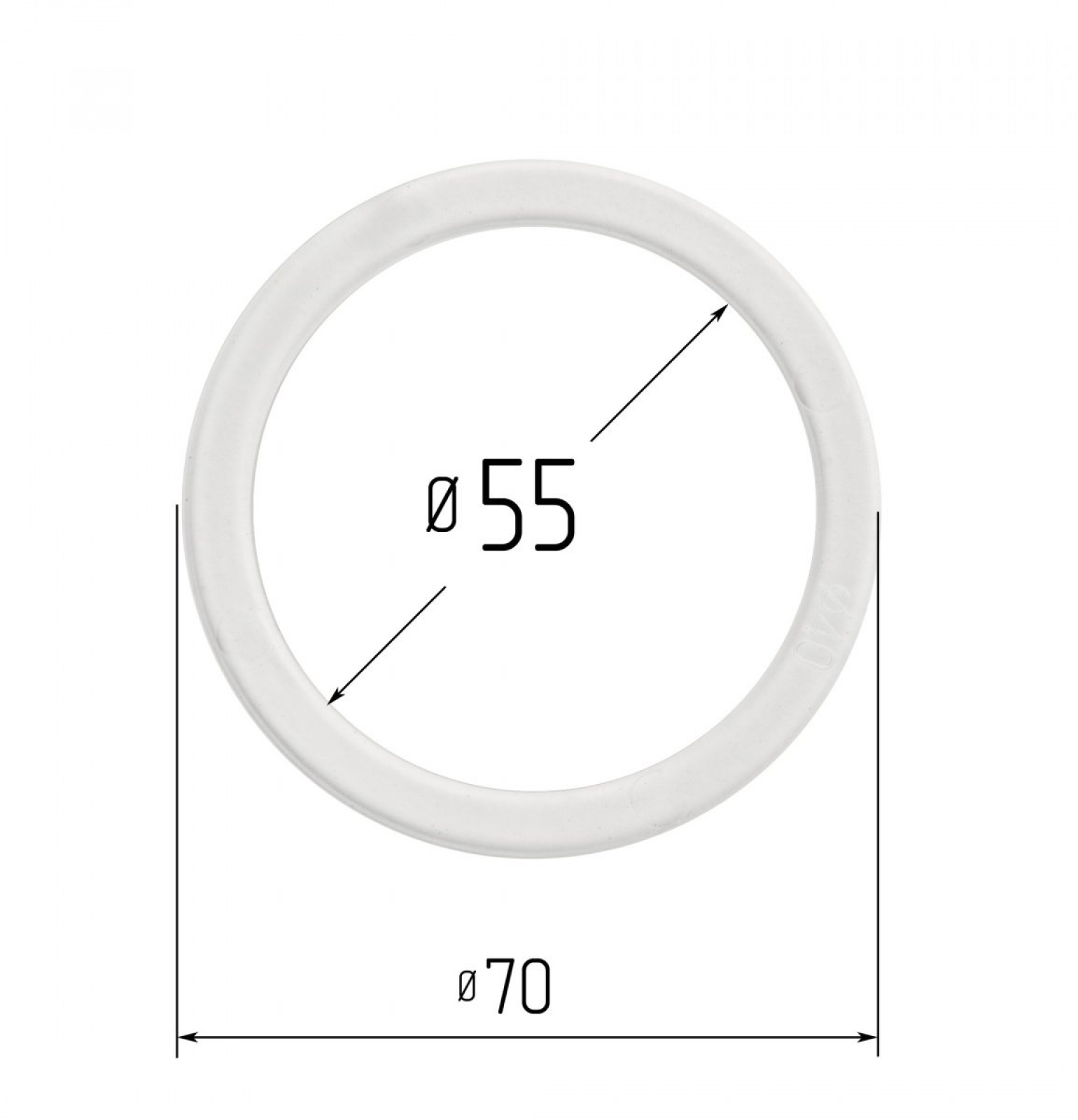Кольцо монтажное термостойкое OPTIMPLAST d55 мм