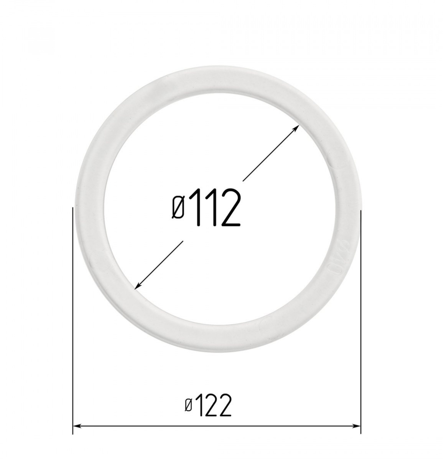 Кольцо монтажное термостойкое OPTIMPLAST d112 мм