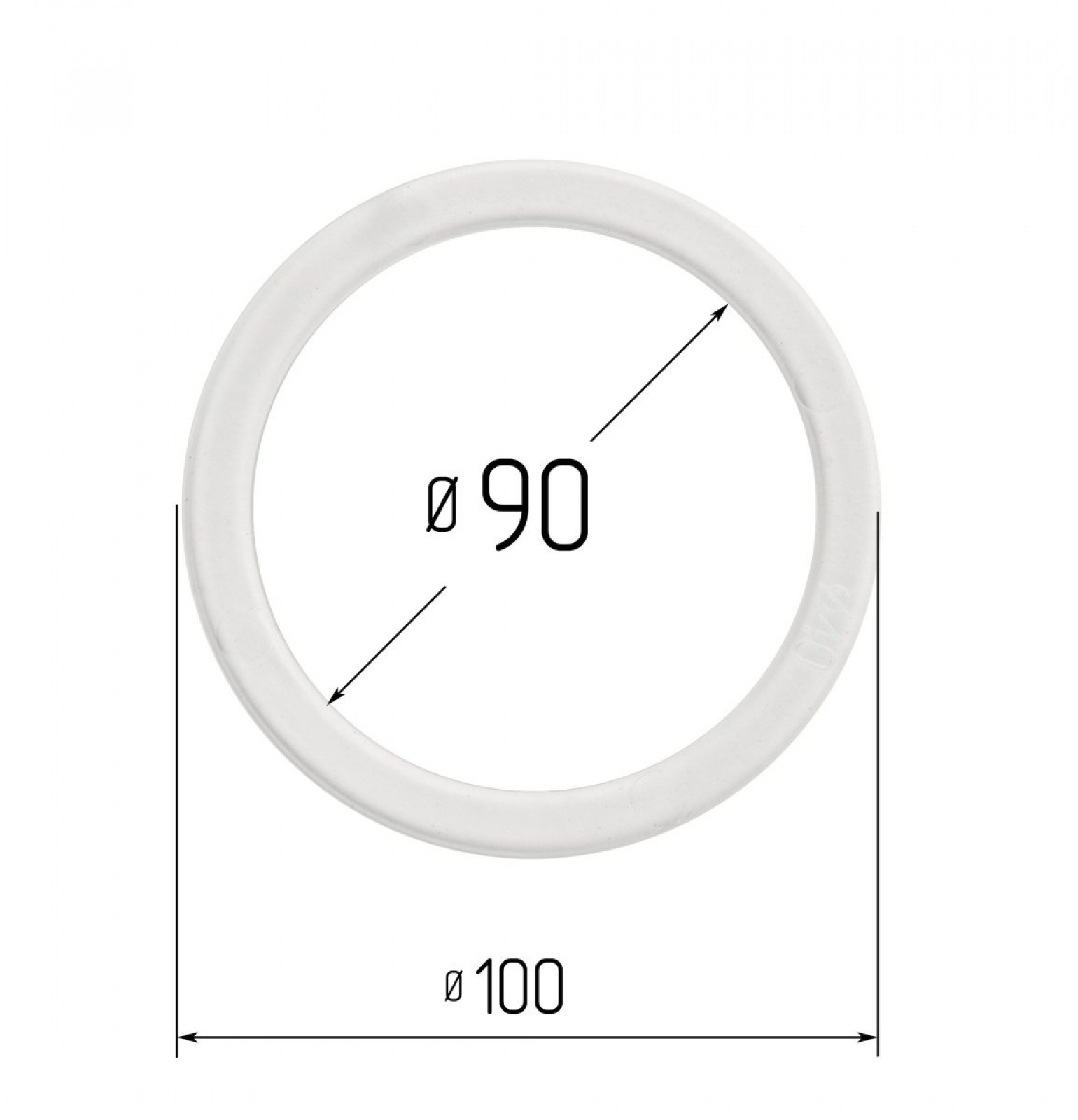 Кольцо монтажное термостойкое ART FOLIO d90 мм 