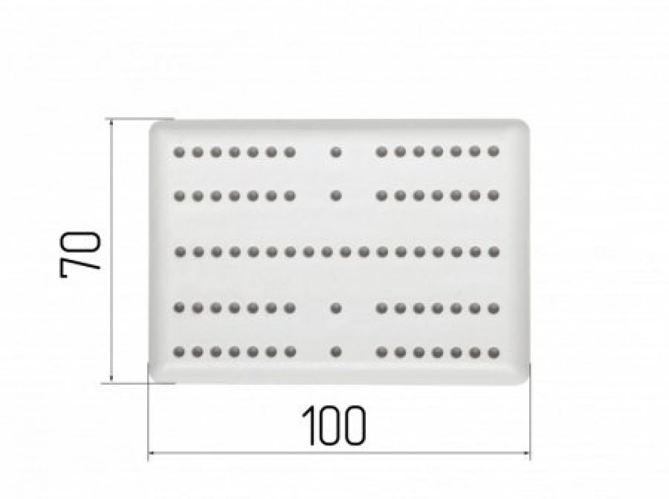 Площадка для карнизов ART FOLIO 70х100 мм