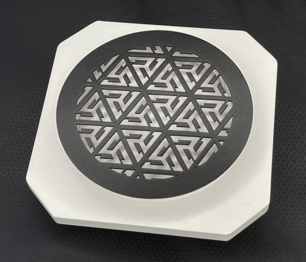 Вентиляционная решётка магнитная круглая 125мм белая, черная