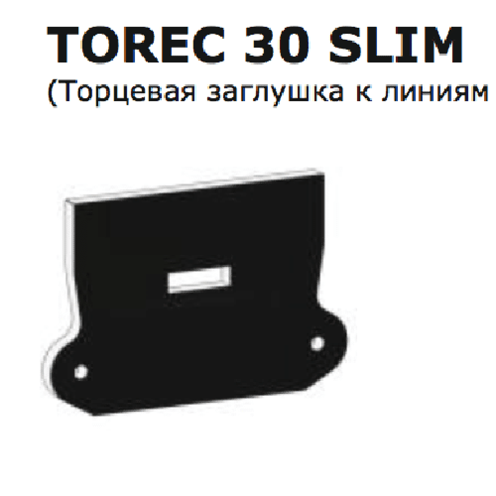 Торцевая заглушка FLEXY TOREC 30 SLIM (к ПФ7321) черная
