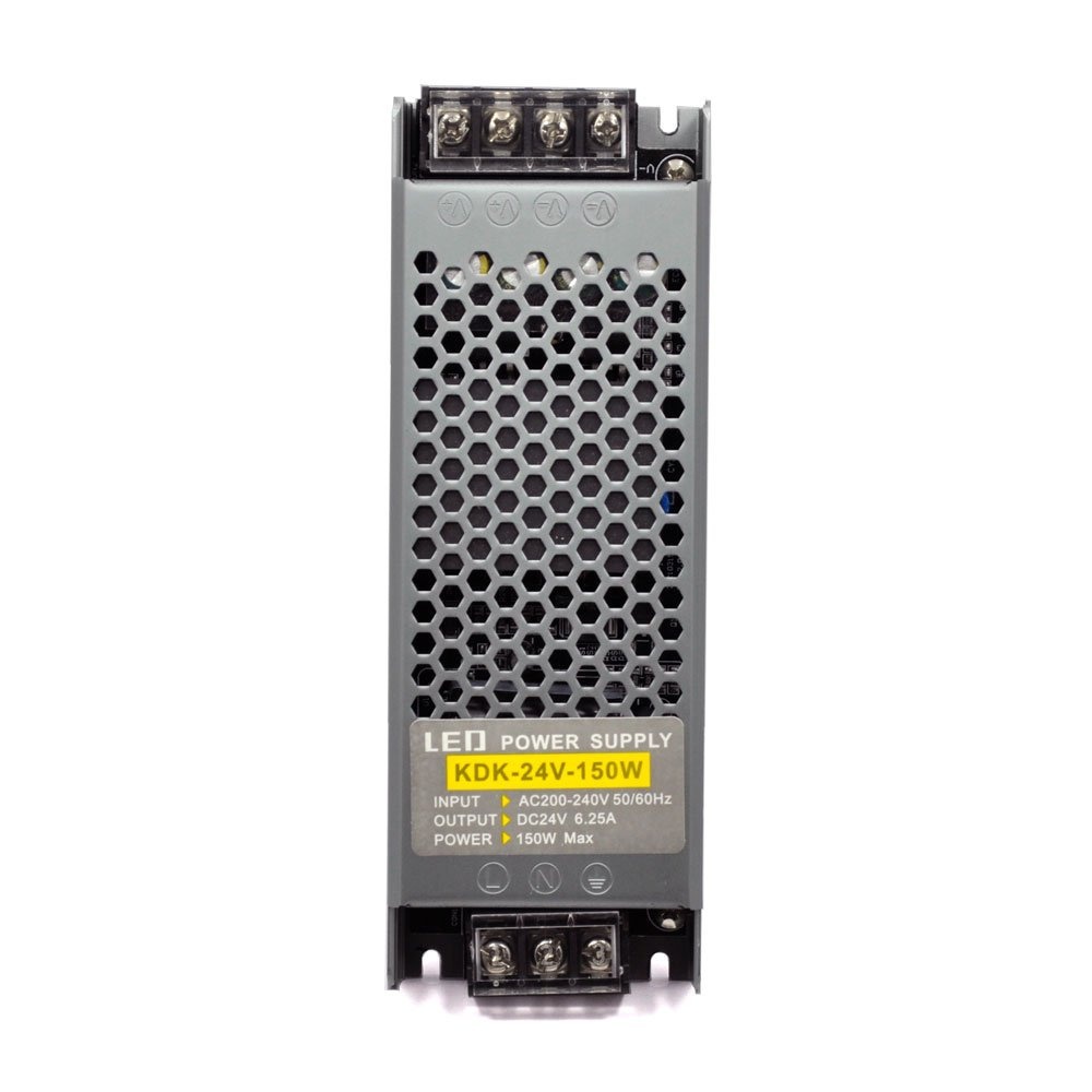 Блок питания 200LUX GRAY 24В 150W IP20, (на MOSFET транзисторах, два EMC фильтра, режим HICCUP)