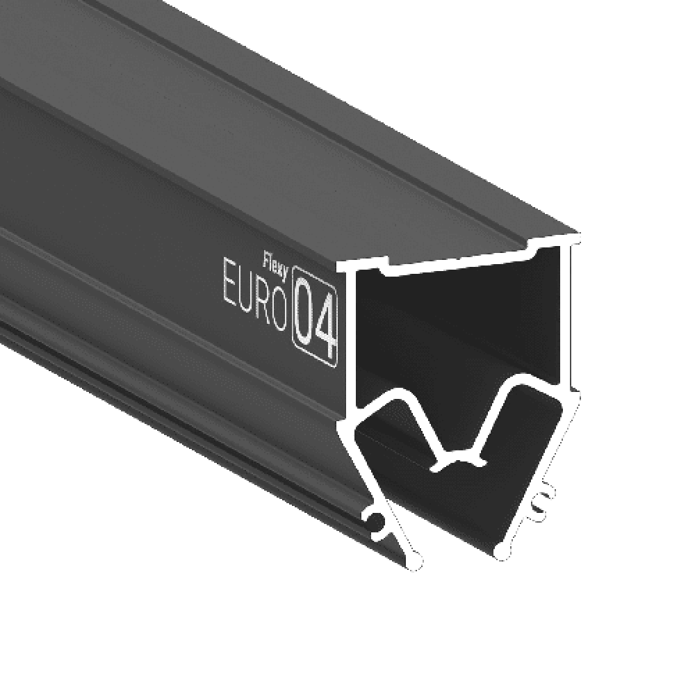 Профиль FLEXY EURO 04 (AL) (ПФ 8242 Разделительный) 2м черный