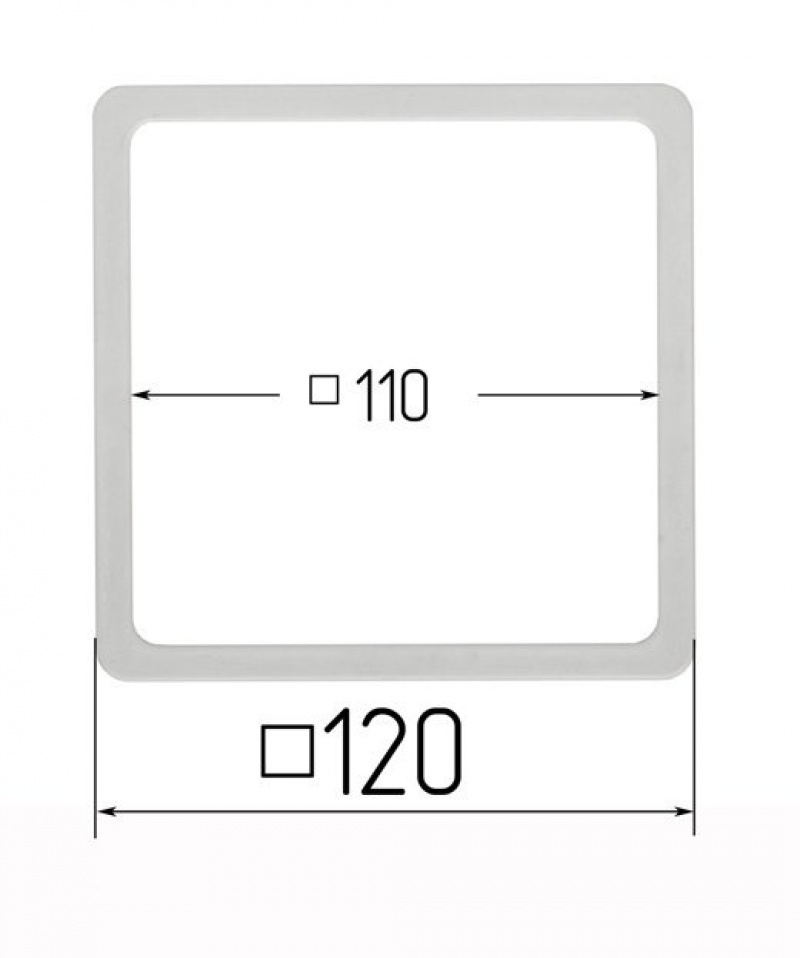 Термоквадрат OPTIMPLAST 120х120 мм прозрачный